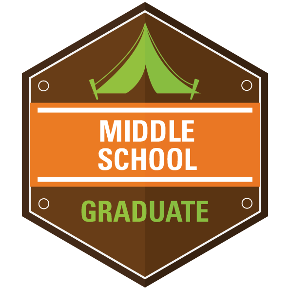 middle school graduate badge