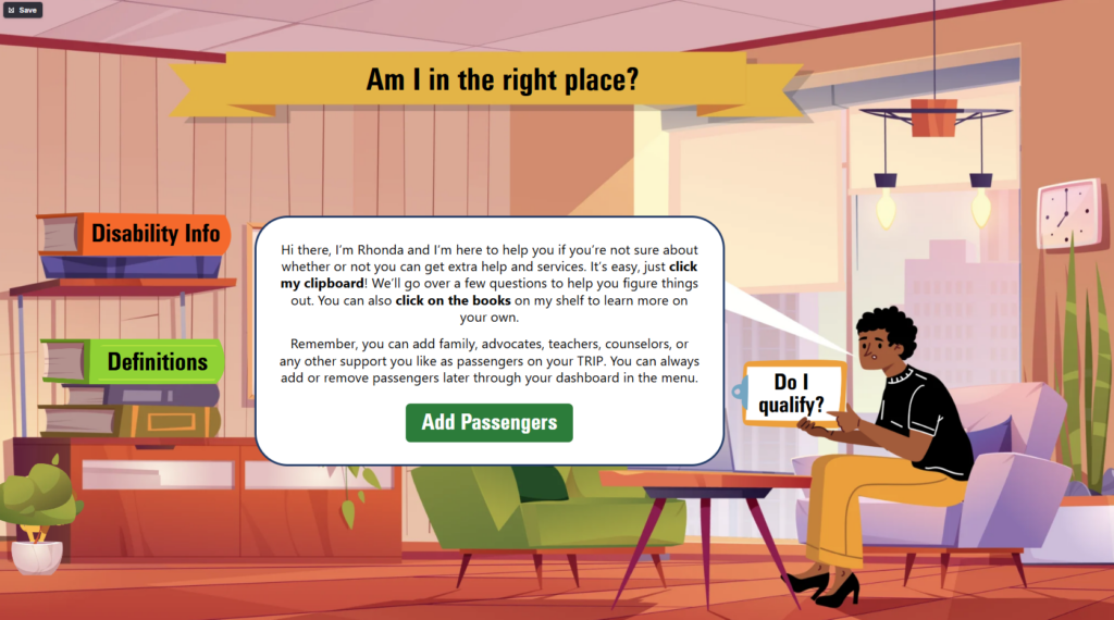 Am I in the right place screen