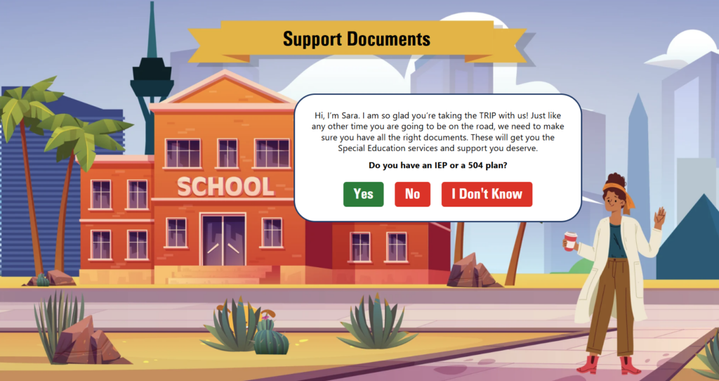 Support Documents Screen