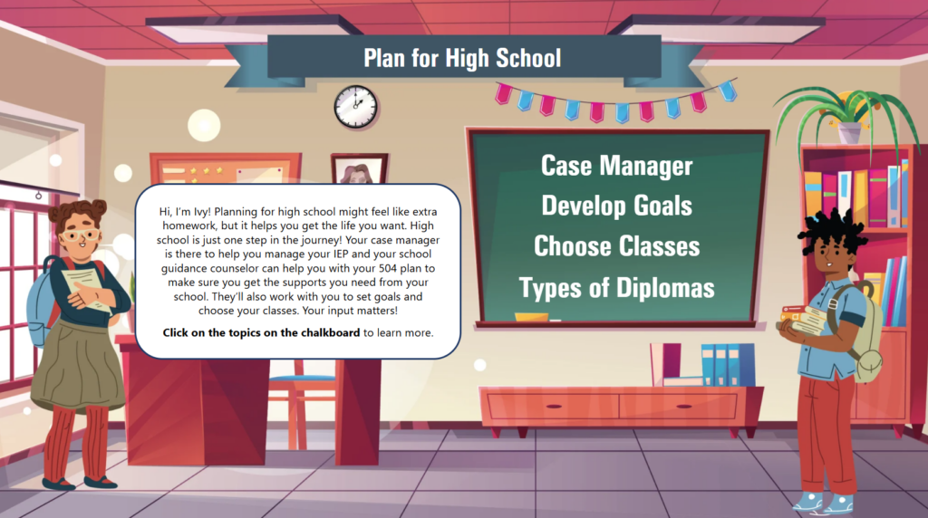Plan for high school screen